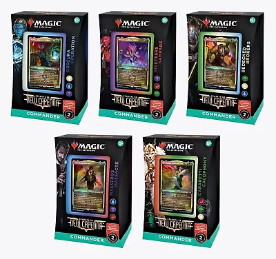 Mtg - Streets Of New Capenna - Complete Set Of 5 Commander Decks - Sealed! • $159.99