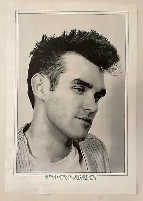 Morrissey The Smiths Heaven Knows I’m Miserable Nowrare 1990 Poster • $72.48