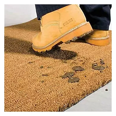 Coir Entrance Mat - Heavy Duty Front Or Rear Door Entrance Sizes - Tough Fibres • £11.25