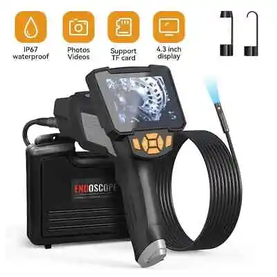 Industrial Endoscope Camera Single Dual Lens Car Inspection Sewer Camera 6LEDs • $98.32