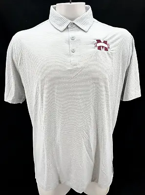 NEW Mississippi State Bulldogs Columbia Omni-Wick Striped SS Polo Shirt Men's XL • $25.49