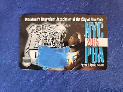 2015 PBA Patrolmans Benevolent Assoc. Card NYPD New York City Police Vintage • $9.99