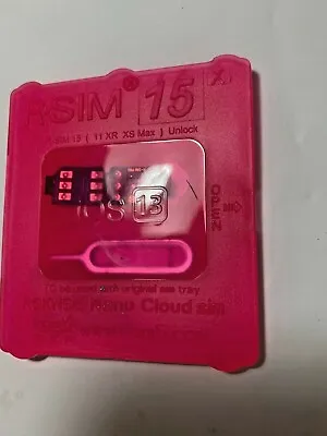 NEW UNLOCK SIMCARD R-SIM15 IOS 13 IPhone X XR XS 11 11pro 11promax 8 8+ 7 7+ 6 • $16.77