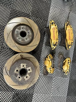 Subaru Impreza Newage Front & Rear 4 2 Pot Brembo Brake Calipers Wrx Sti 01-07 • $1326.41