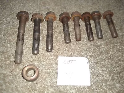 Vintage Tecumseh ECV 100 Engine Parts Accessories Set Of 8 Head Bolts & Spacer • $5.99