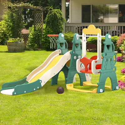 £135.95 • Buy Kids Garden Swing Slide & Climber Set Toddler Baby Indoor Outdoor Playground Toy