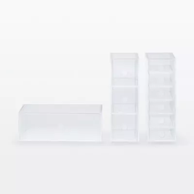 MUJI Acrylic Case 136 Drawer Storage Case NEW From Japan • $42