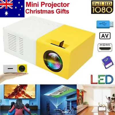 Portable Mini Pocket Projector LED Home Cinema HD 1080P HDMI USB HG • $48.76