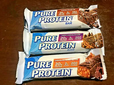 Pure Protein Bars Low Carb Gluten Free CHOOSE FLAVOR & AMOUNT • $8.39