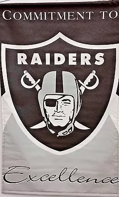 NFL Oakland Raiders 29  X 45  Wall Banner NEW (Commitment) • $19.99