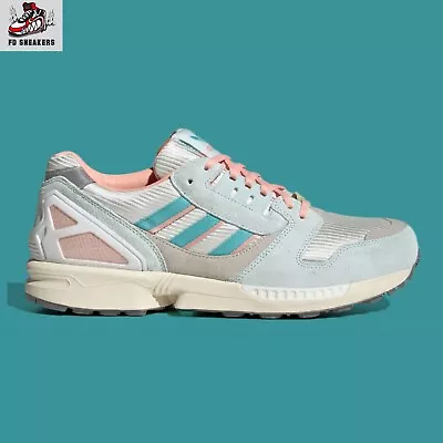 Size UK 10.5 - Adidas ZX 8000 “Ice Mint” Trace Pink IF5382 Retro Sneakers BNIB • £89.99