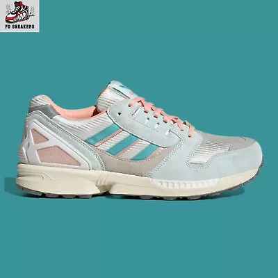 Size UK 9.5 - Adidas ZX 8000 “Ice Mint” Trace Pink IF5382 Retro Sneakers BNIB • £89.99