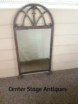 38633 RARE   LA  BARGE    Gothic Beveled Mirror LM0665 With  Metal Frame • $195