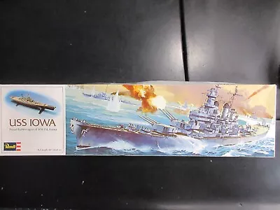 Vintage Revell 1/535 Uss Iowa Battleship Bb-61   #h-369 • $9.95