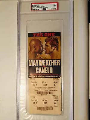 FLOYD MAYWEATHER JR Vs SAUL CANELO ALVAREZ Fight Ticket Stub Boxing MGM PSA • $12999.99