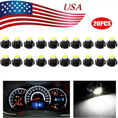 20 Super White T3 Neo Wedge Led Bulb Cluster Instrument Dash Climate Light • $8.99