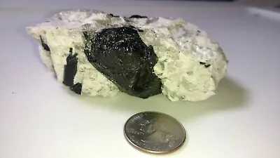 Black Tourmaline  Large Specimen Mined In The Pristine Mountains Of Maine • $150