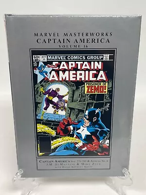 Captain America Marvel Masterworks Vol 16 New Marvel HC Hardcover Sealed • $47.95