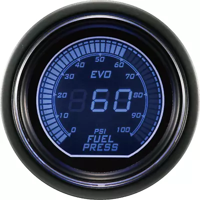 EVO 52mm 2-1/16  Digital Fuel Pressure Gauge 0 ~ 100 PSI Blue & Red LCD • $95.84