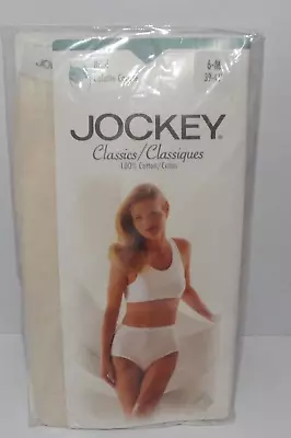 Vintage Jockey Classics Women’s Brief Underwear Size 6m Ivory  New • $12.99