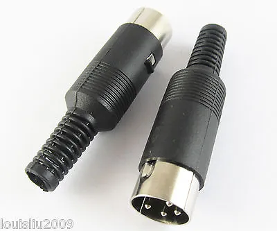 1pc 7 Pin DIN Plug Male Connector Plastic Handle NEW • $1.27