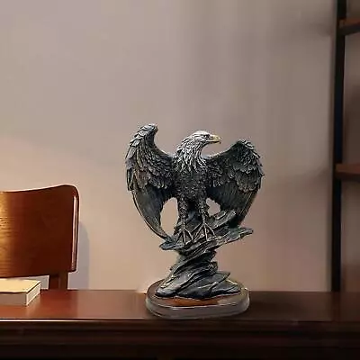 Eagle Statue Adornment Resin Collection Home Decor Ornament Animal Sculpture • £22.97