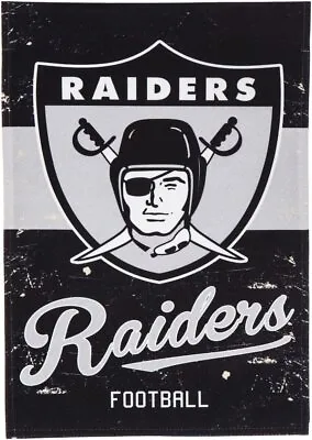 Las Vegas Raiders Premium Double Sided Banner Flag 28x44 Inch Vintage Logo... • $32.79