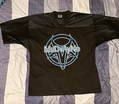 Rare Vtg Mudvayne Mens Hockey Jersey Sz XL 02 Waster Band Tee Black • $169.99