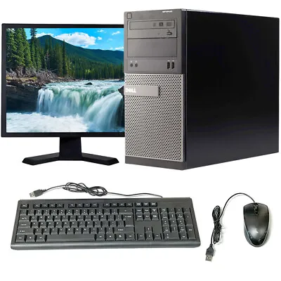 Dell Workstation I5 Desktop SSD 1TB 16GB RAM 19  LCD Computer Windows 10 Pro PC • $199.99