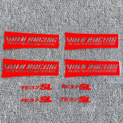 8PCS RED JDM Reflective RAYS VOLK Racing TE37SL Wheel Sticker Decal Drift • $16.10