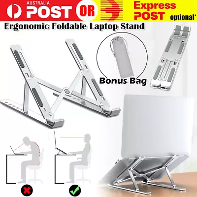 $10.99 • Buy Laptop Stand Notebook Bracket Notebook Tablet Holder Adjustable Folding Portable