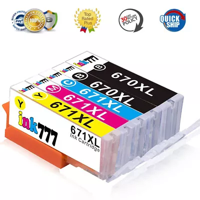 5x Ink Cartridges For Canon PGI-670XL CLI-671XL PIXMA MG5760 MG6860 MG7765 • $15.92