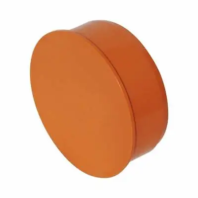 Sewer Pipe End Caps - PVC Terracotta Colour End Caps In A Range Of Sizes • £7.19