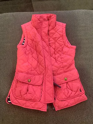 Tom Joules Pink Quilted Vest Gilet Coat Jacket Size US 4 Women's • $39.95