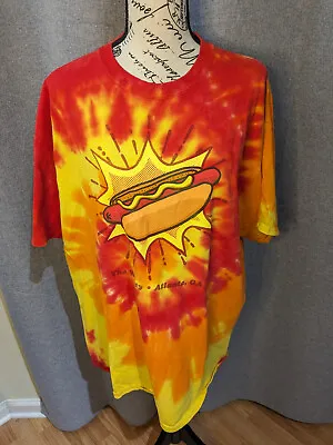 The Varsity Atlanta Georgia T-Shirt Diner Restaurant Tie Dye Hotdog Logo Xl • $13.50