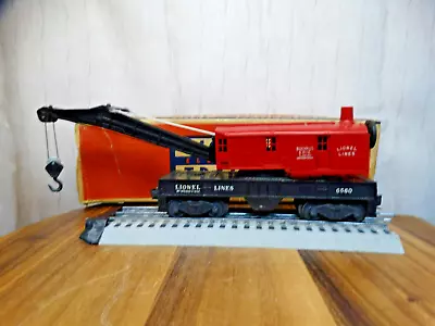 Lionel O Gauge Lionel Lines 6560 Crane Car W/Bucyrus Erie Class 250 RR Crane • $40