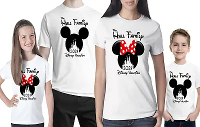 Personalised Minnie Mickey Mouse Disney 2024 Vacation T-Shirt Florida Paris • £9.49