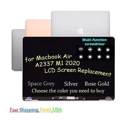 $209 • Buy LCD Screen Display Assembly Gray Silver For MacBook Air 13  M1 A2337 2020 2021