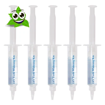 $29.99 • Buy 5 X 5ml Mint Teeth Whitening Gel Refills 18% CP - DIY Teeth Whitening Kits