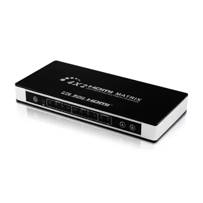 HDMI 4X2 Matrix Switch Splitter EDID Audio Extractor Optical Toslink R/L Stereo • $109.99