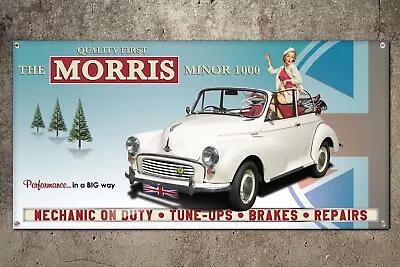 Custom Morris Minor 1000 Garage Banner 2ft X 4ft • $65