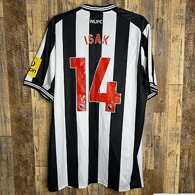 Newcastle United 2023-24 Home Soccer Jersey ISAK #14 Castore Men’s Sz XL • $75