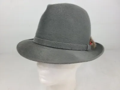 Vintage Cavanagh New York Men's Fedora Gray Hat 7 1/4 • $74.97