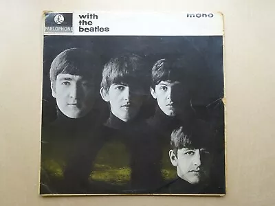 £26.75 • Buy WITH THE BEATLES 2nd Press UK MONO VINYL LP PARLOPHONE ALBUM 1963 VG+/VG