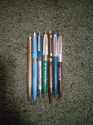 Vintage USA Made Ballpoint Pens Lot Of 7 Usable Nice Condition Rare Brands Htf • $18.25