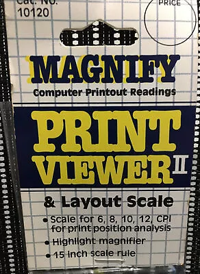 Magnify Print Viewer 2 And Layout Scale Ruler #10120 • $8.99