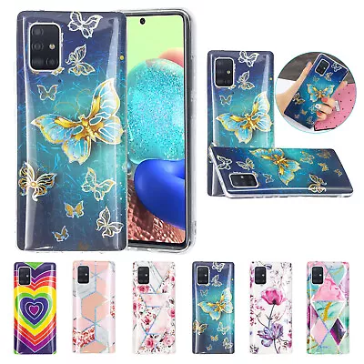 For Samsung Galaxy A20e A21s A31 A51 A71 5G Pattern Plating TPU Case Cover Soft • $8.59