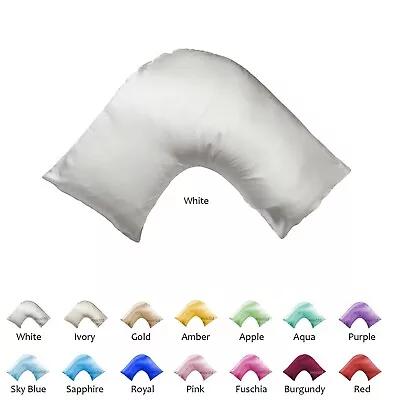 Satin Tri / U / Boomerang / V Shape Pillowcase Pillow Case • $15.92