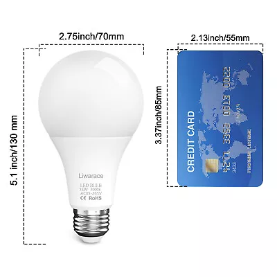 A19/A21 LED Light Bulb E26 Eq. 90W 120W 150W 180W E27 6500K Daylight /3000K Warm • $22.95