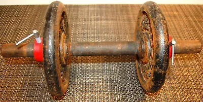 Vintage Dumbell Bar With 2 Weider 5lb Weights • $49.99